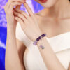 粉水晶蔷薇石手链（Pearl crystal rose stone bracelet）