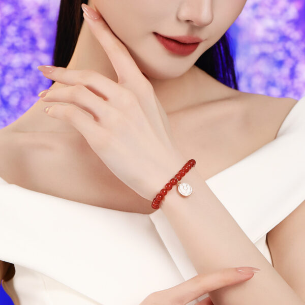 红玛瑙黄阿塞手链（Red agate and yellow amber bracelet）