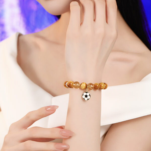 女款-金虎眼黄阿塞手链（Women's - Golden Tiger Eye Yellow Agate Bracelet）