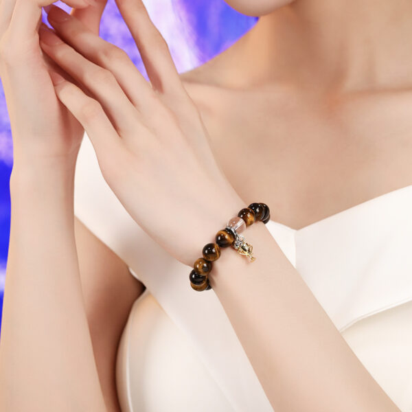男款-黄虎眼手链（奖杯) （Men's - Yellow Tiger Eye Bracelet (Award Trophy)）