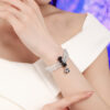 女款-猫眼石双圈手链（Women's - Cat's Eye Stone Double Ring Bracelet）